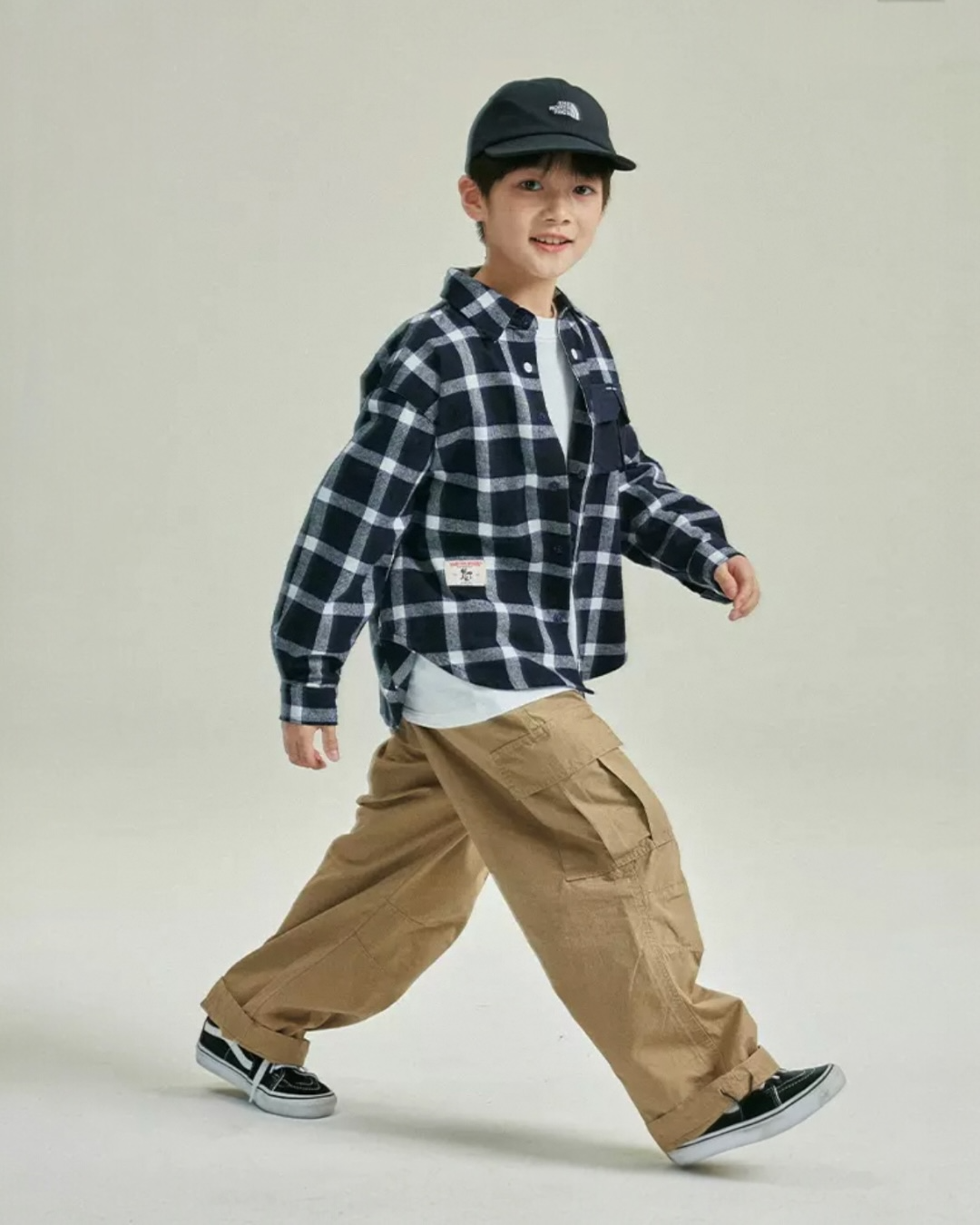 Navy Check Utility Shirt