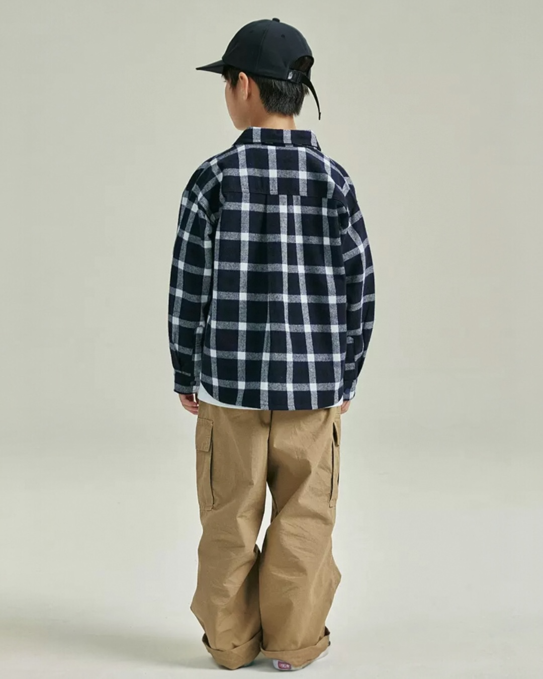 Navy Check Utility Shirt