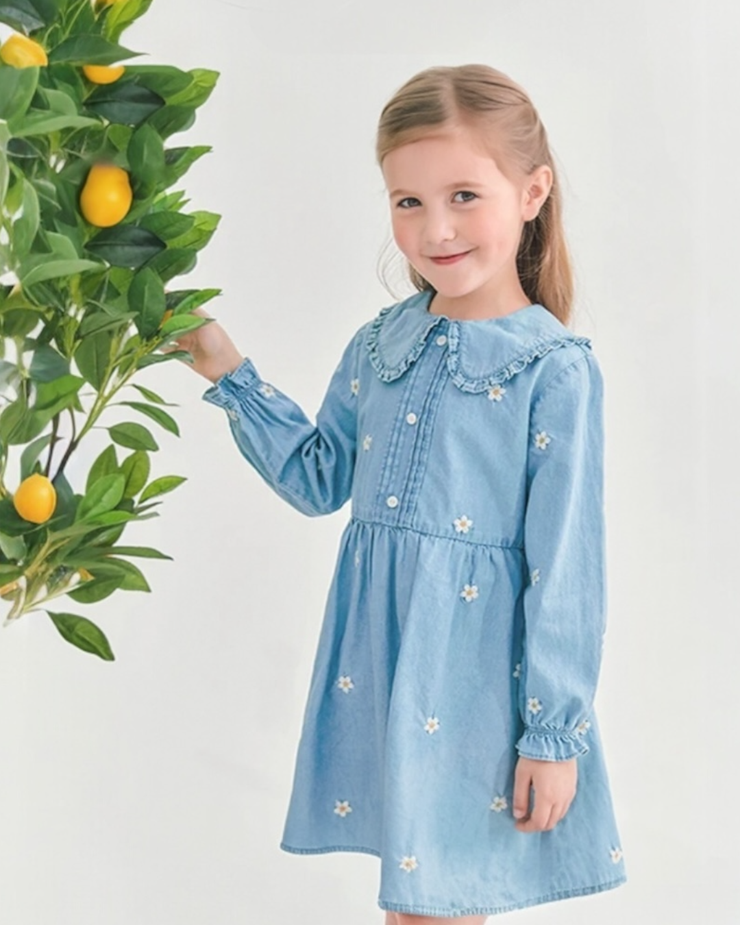 SSDADEDR- Daisy Denim Dress
