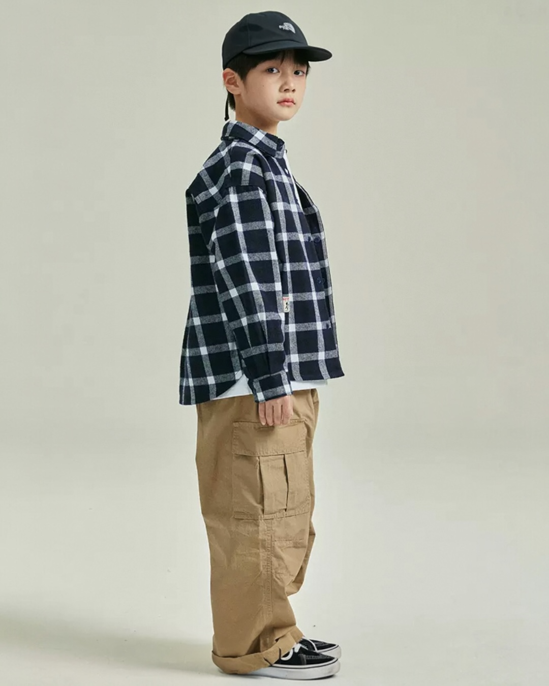 Navy Check Utility Shirt
