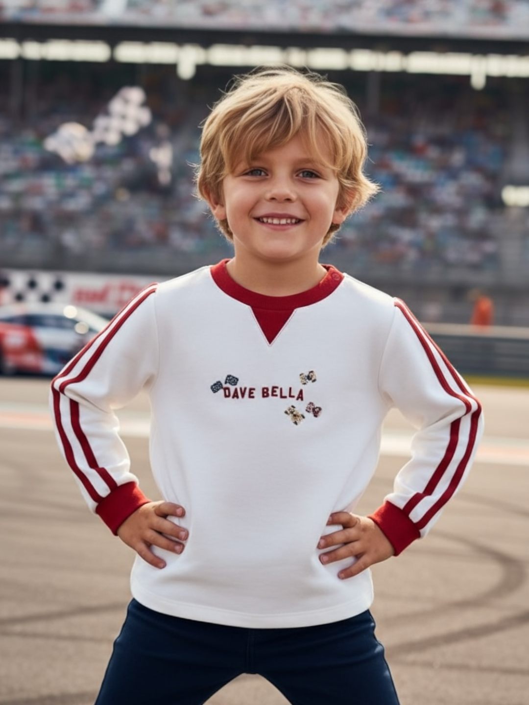 AW26 – Red Track Long Sleeve T-shirt