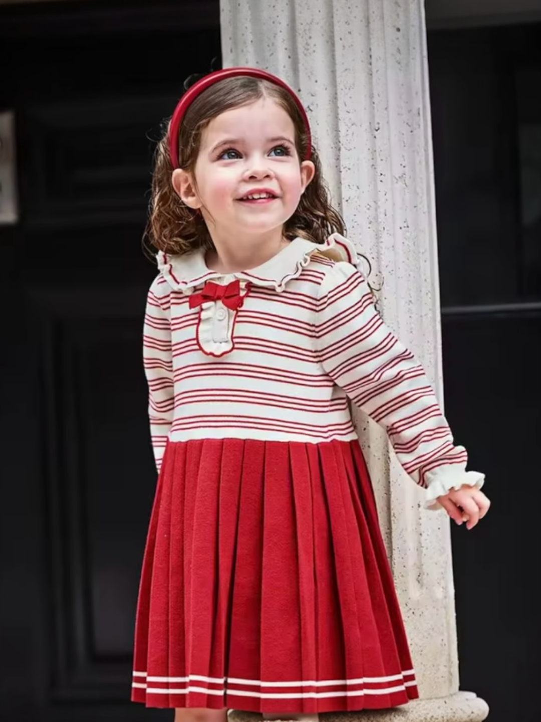 AW26 – Striped Pleated Dress