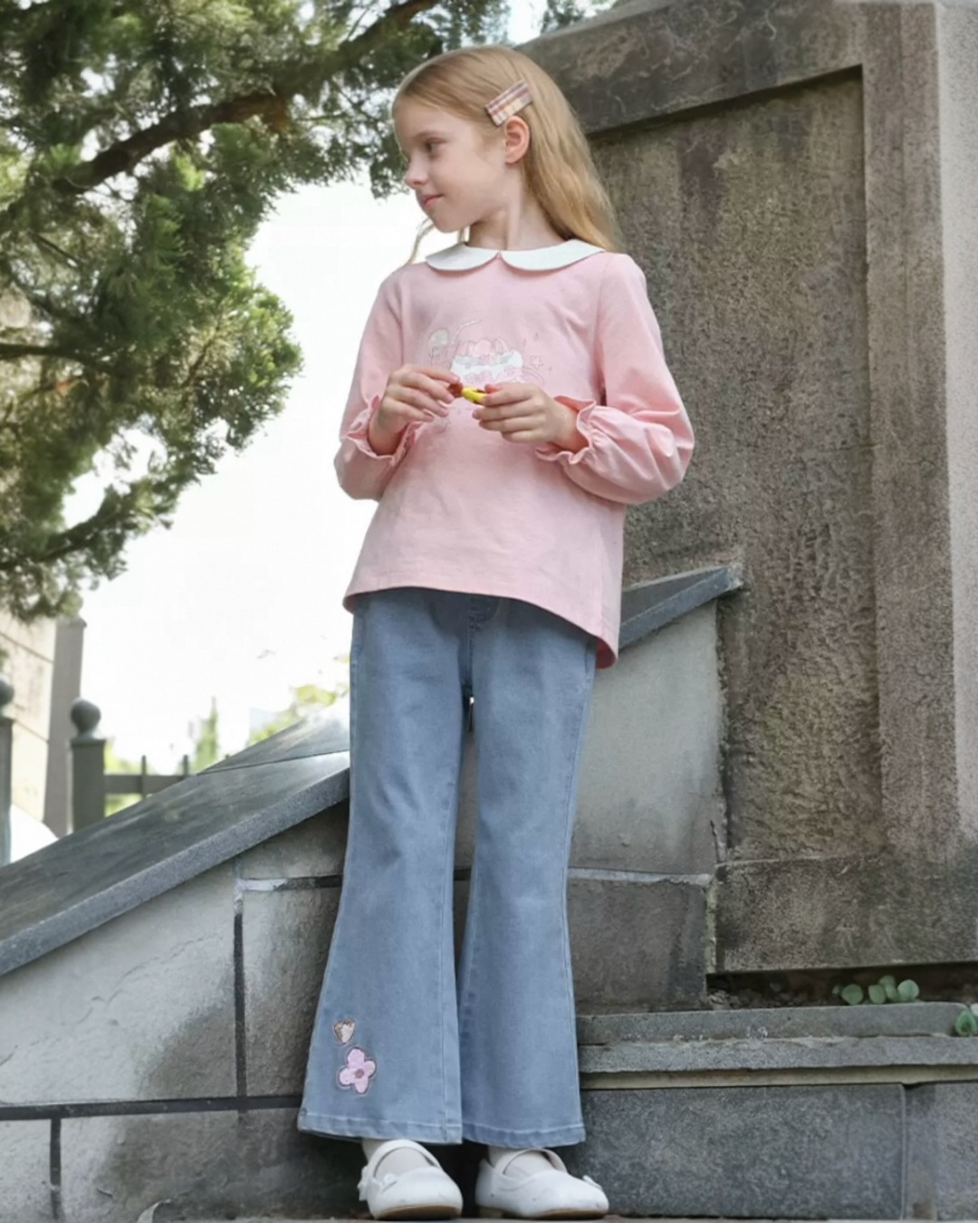 SSDFLDEJ- Floral Denim Jeans