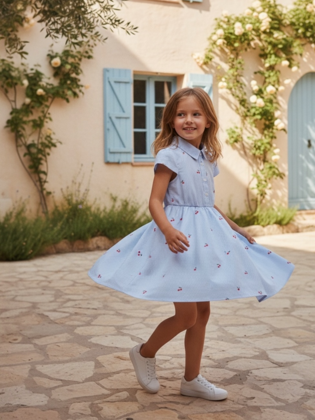 Cherry Stripe Dress