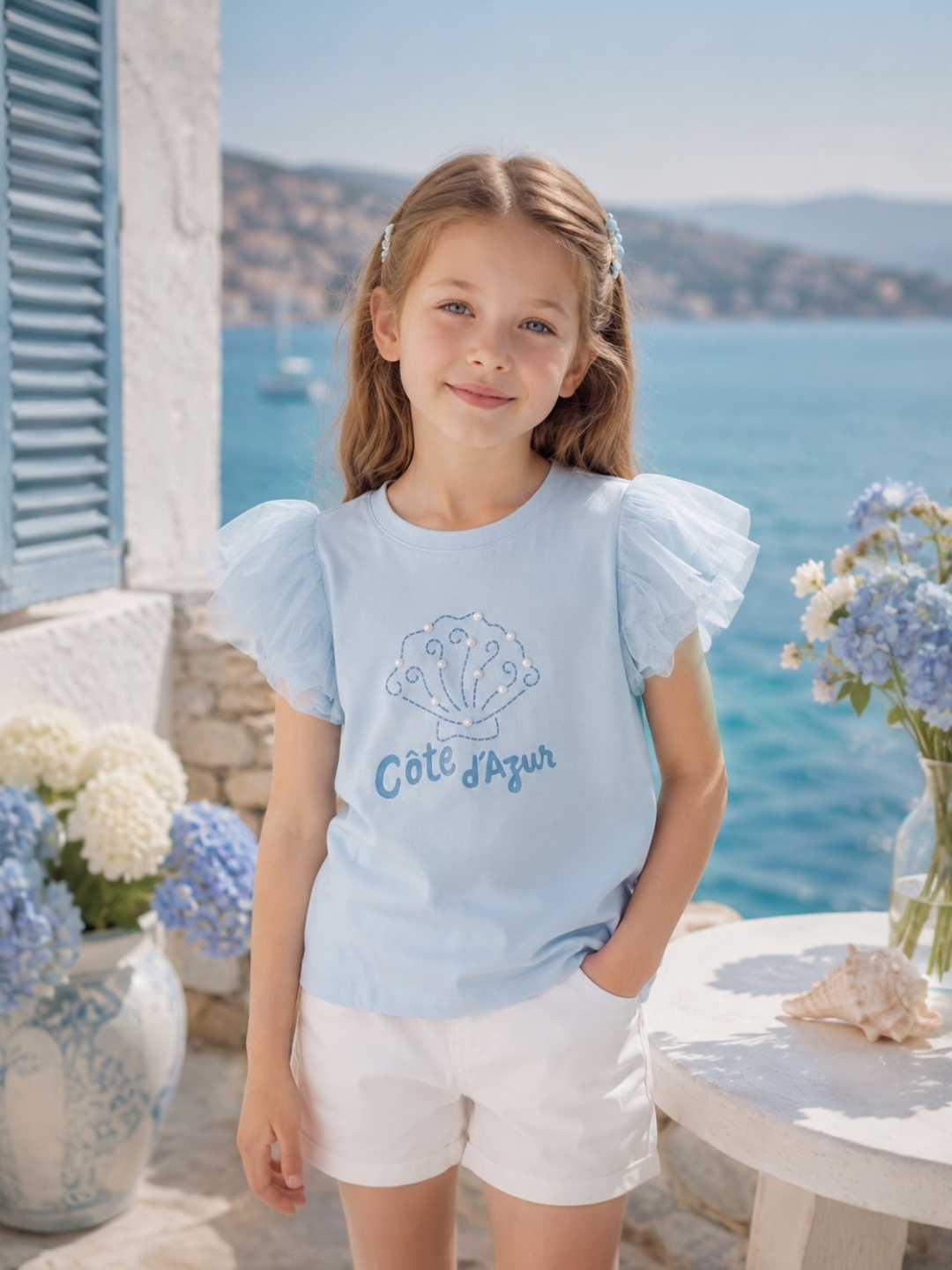 SS26 - Azure Pearl Top