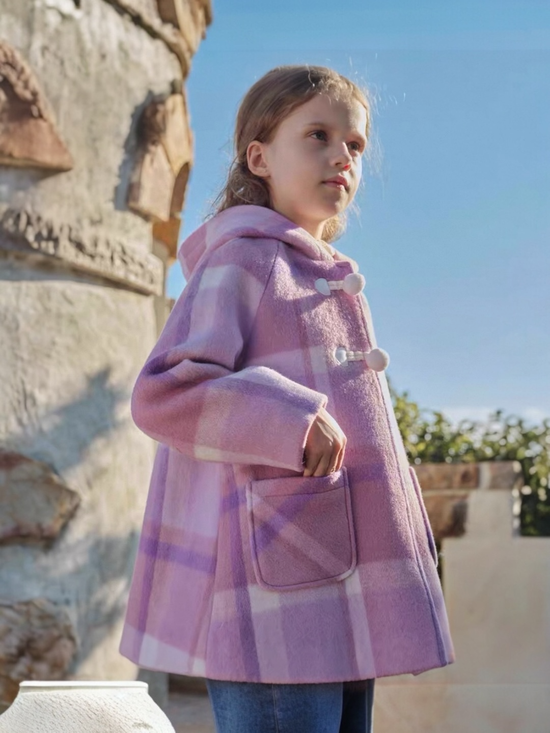 AW26 - Lilac Tweed Coat