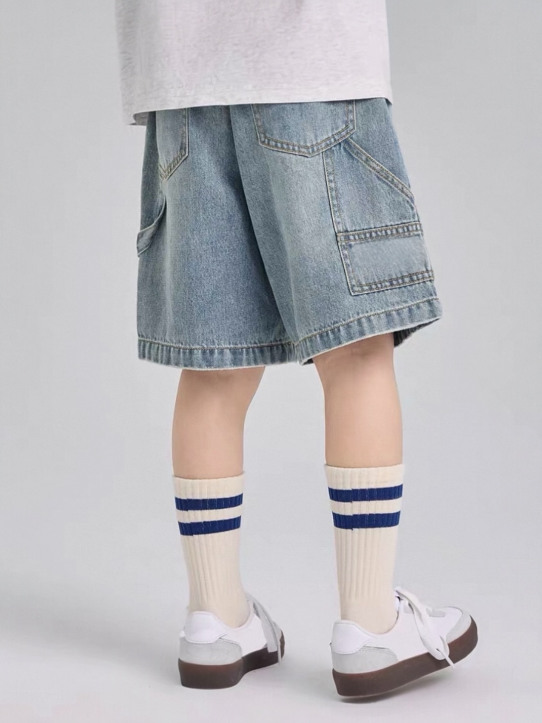 SS26 - Denim Cargo Shorts
