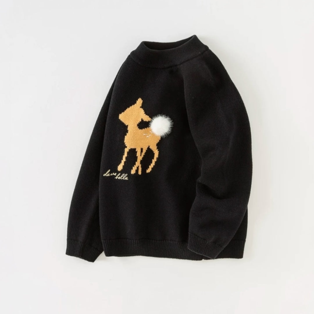 AWDECHKS- Deer Charm Sweater