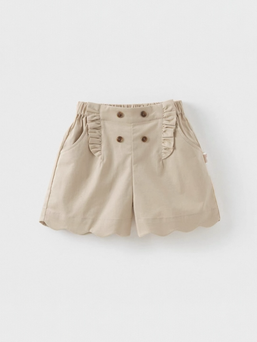 Buttoned Style Shorts