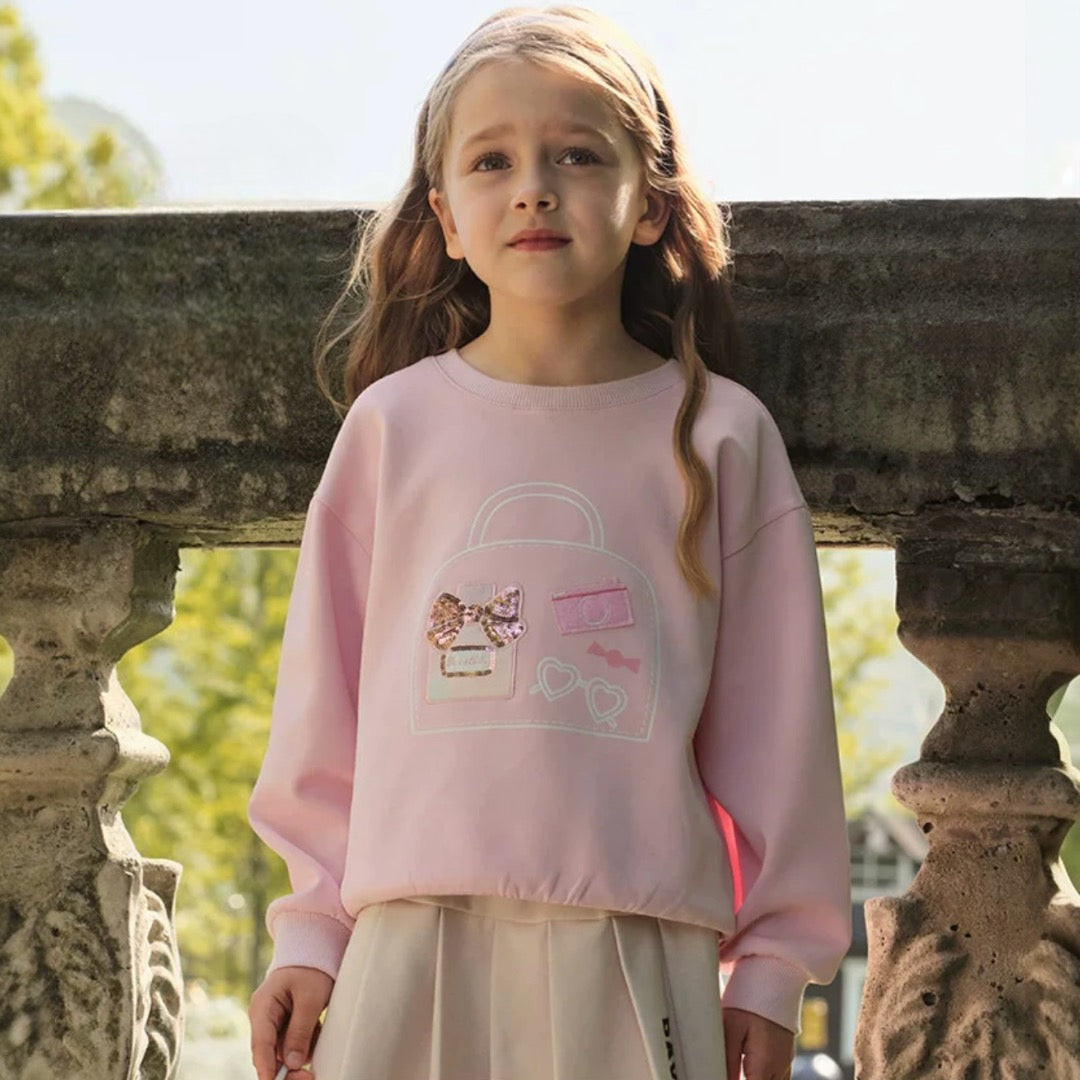 AWCAPS- "Chic Adventures" Pink Sweatshirt