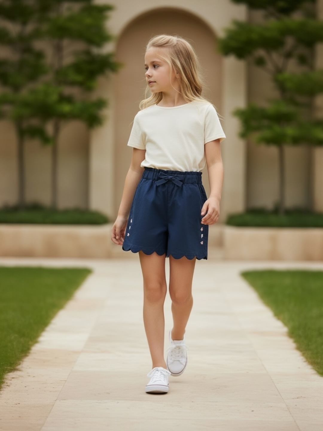 Midnight Petals Shorts