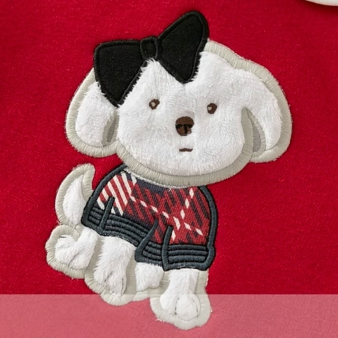 AWPUPLD- Puppy Plaid Dress