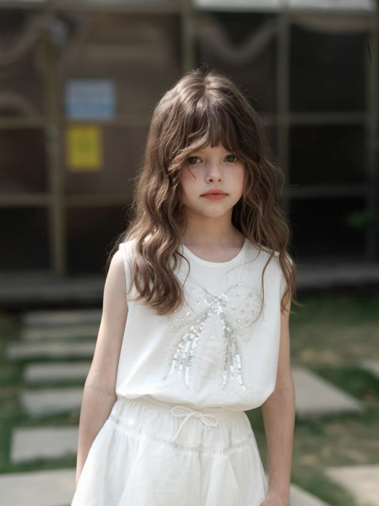 Sequin Bow Top