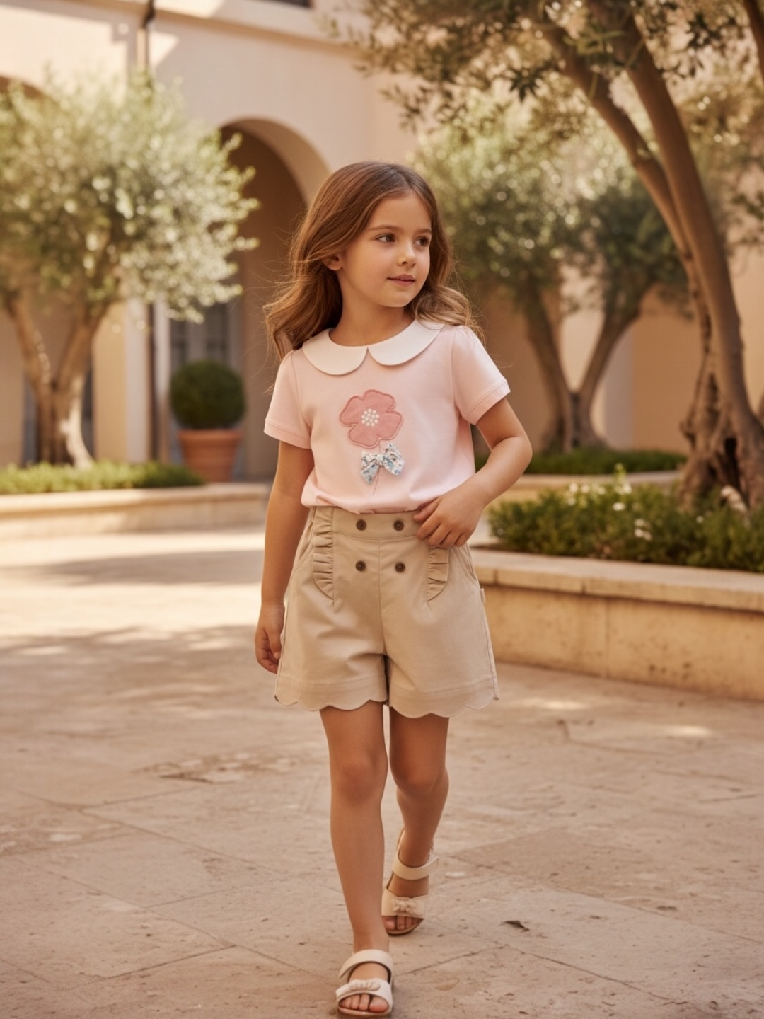 Buttoned Style Shorts