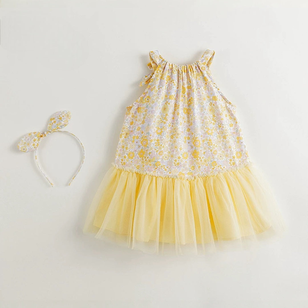 Yellow Floral Summer Dress