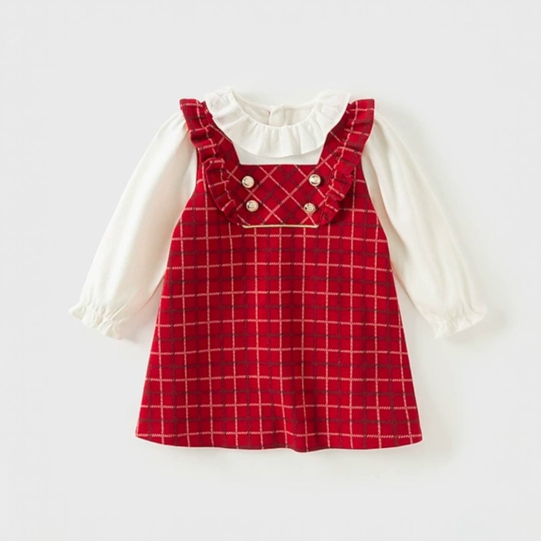 AWPLCHD- Plaid Charm Dress