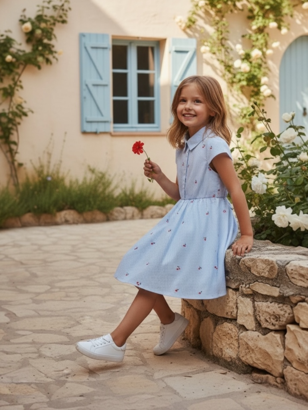 Cherry Stripe Dress