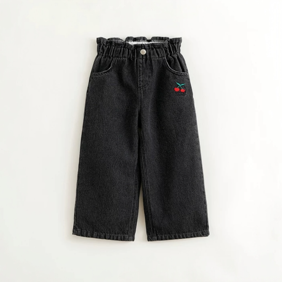 AWCHBLP-  Cherry  Black Denim Pants