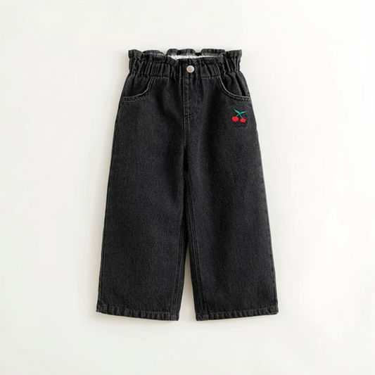 AWCHBLP-  Cherry  Black Denim Pants