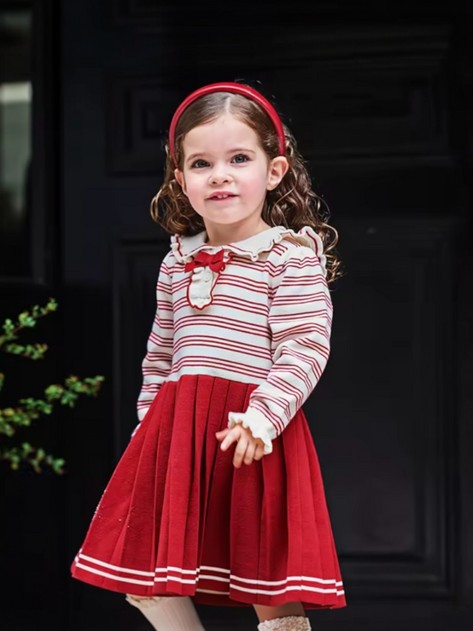 AW26 – Striped Pleated Dress