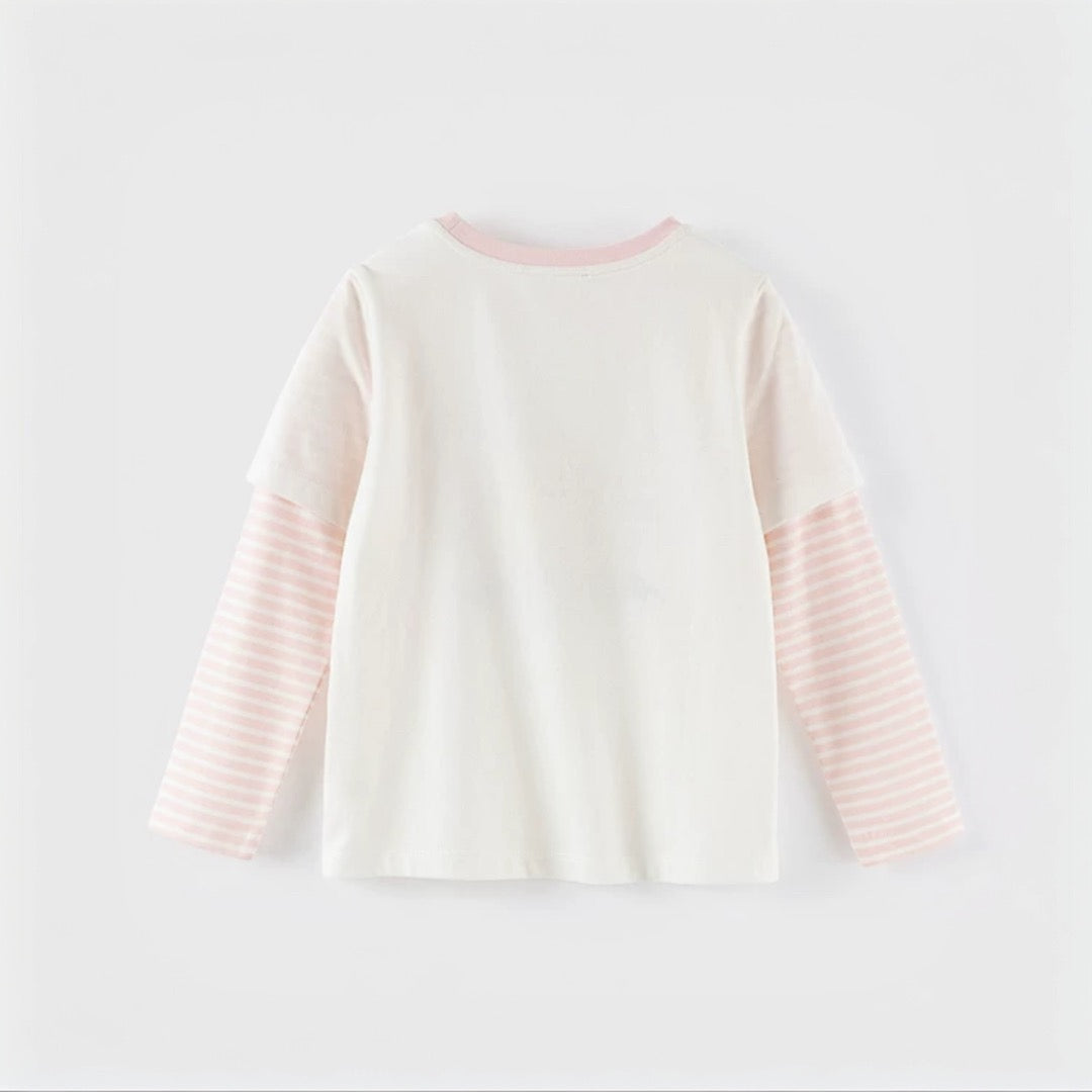 AWHDT- "Happy Day" Layered Long-Sleeve Top