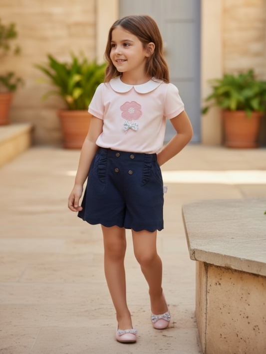 Buttoned Style Shorts