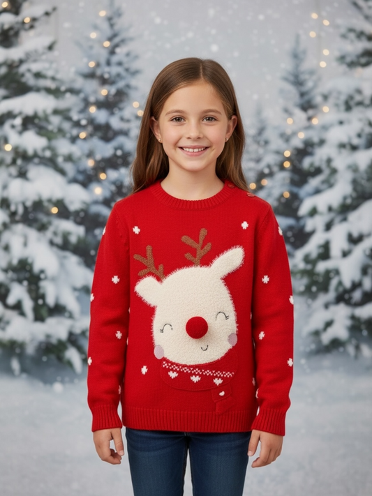 AWFERES- Festive Reindeer Sweater