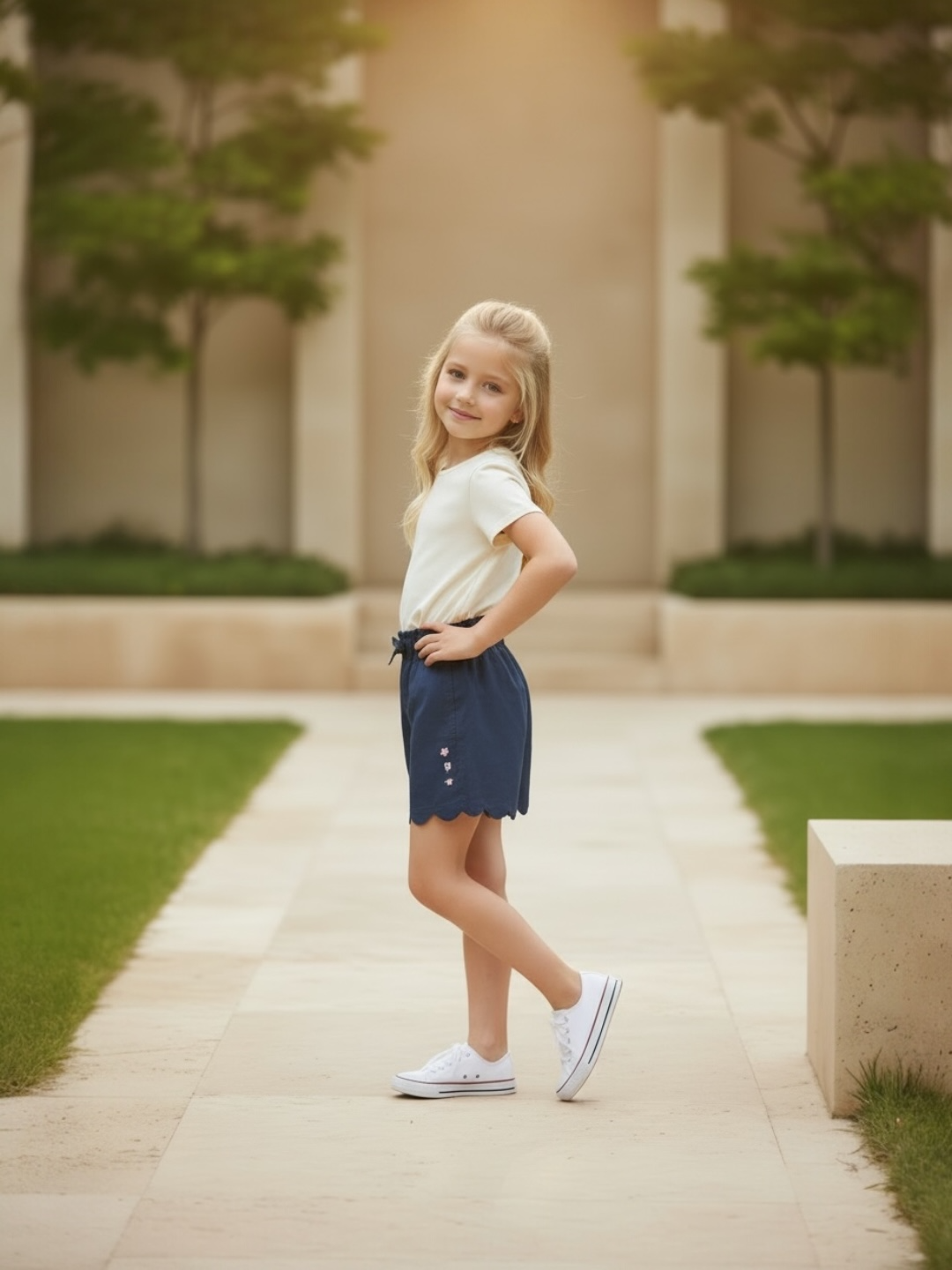 Midnight Petals Shorts