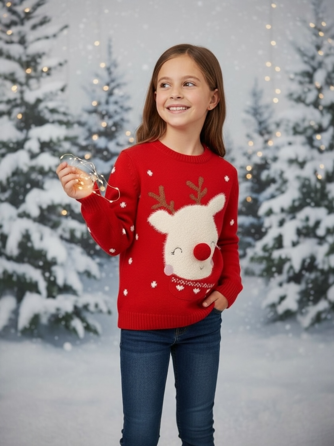 AWFERES- Festive Reindeer Sweater