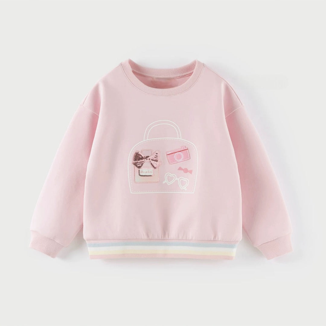 AWCAPS- "Chic Adventures" Pink Sweatshirt