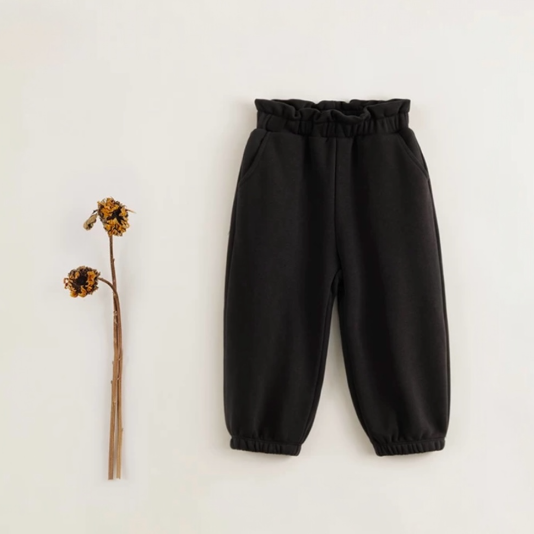 AWBLRUP- Black Ruffle Pants