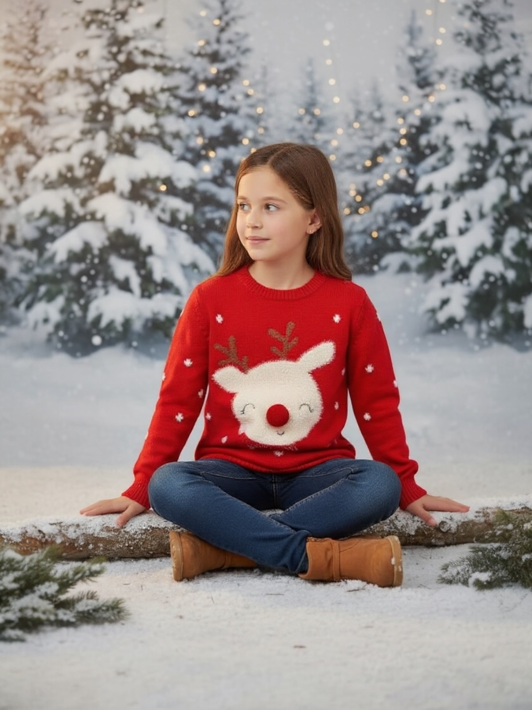 AWFERES- Festive Reindeer Sweater