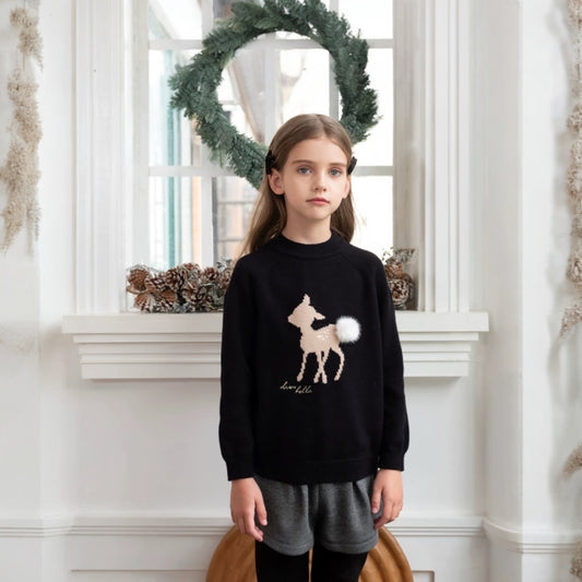 AWDECHKS- Deer Charm Sweater