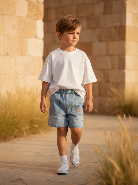 SS26 - Denim Wave Shorts