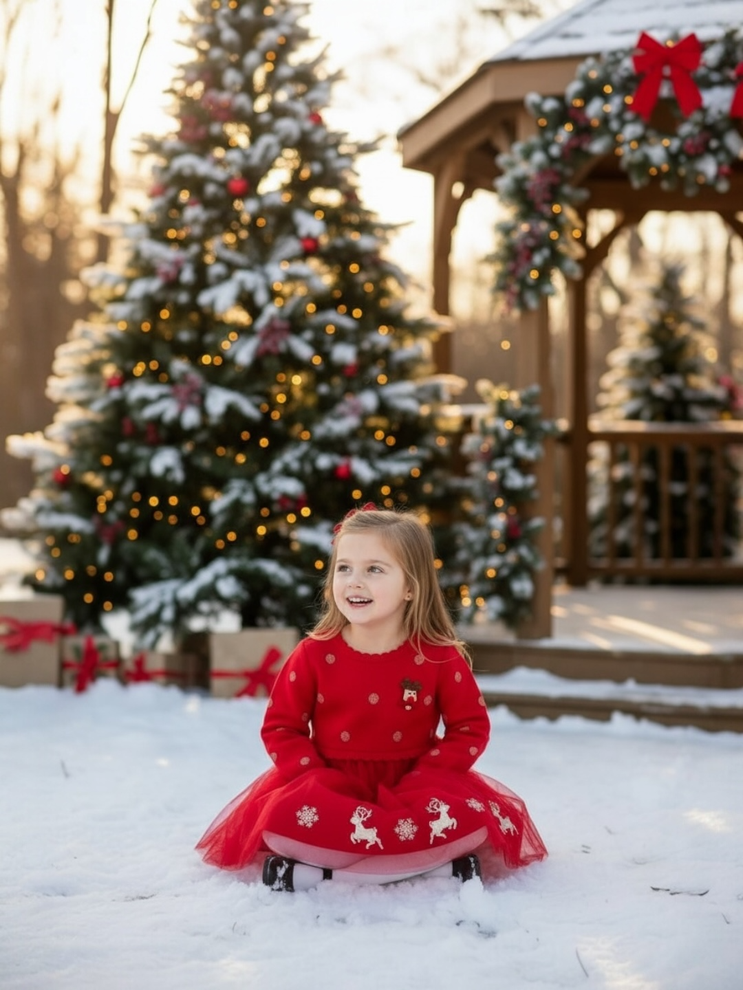 AWFECHD- Festive Charm Dress