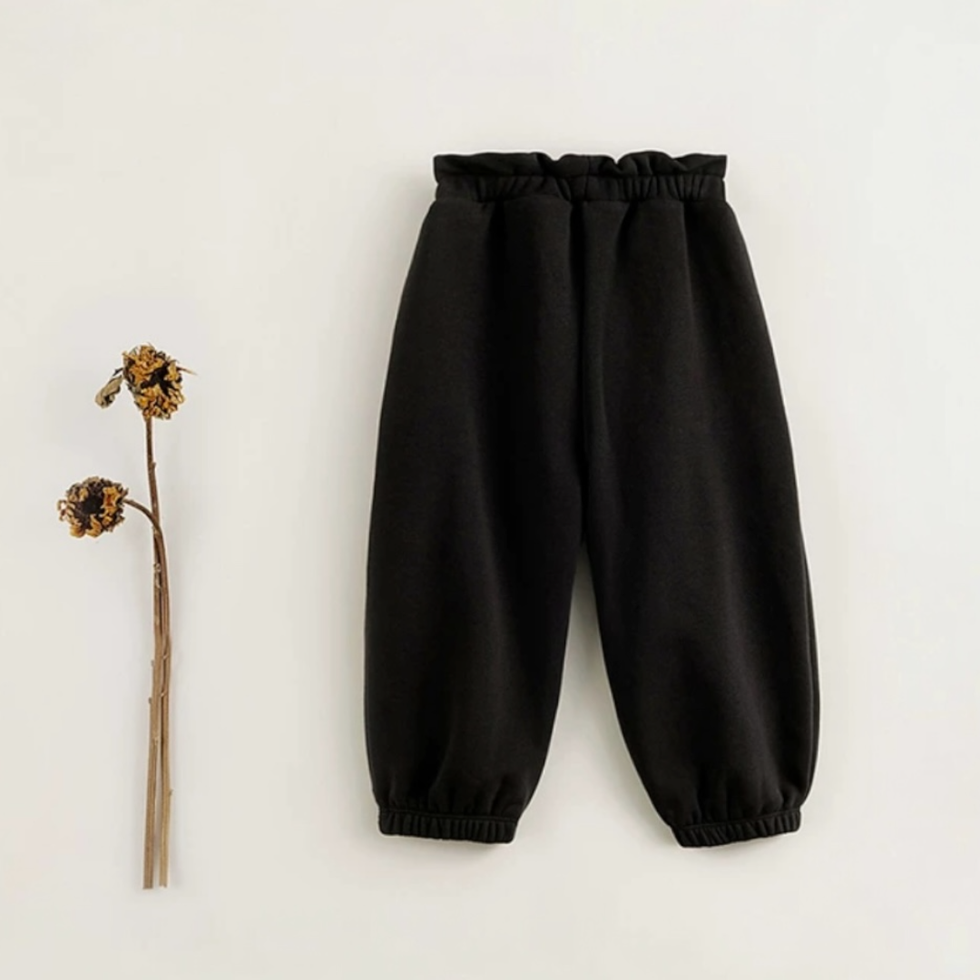 AWBLRUP- Black Ruffle Pants